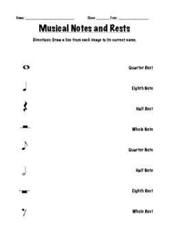 Music Notes And Rests Worksheets | Teachers Pay Teachers Notes And Rests Worksheet, Note Value Worksheet, Music Notes Worksheet, Halloween Music Activities, Notes And Rests, Music Coloring Sheets, Note Values, Choir Teacher, General Music Classroom