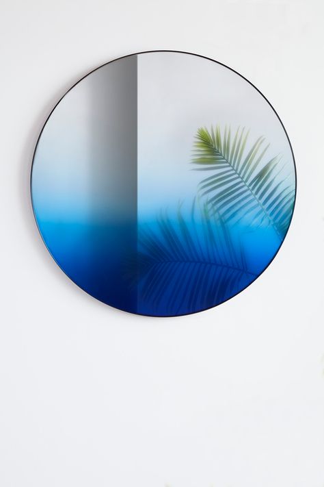 Gradient Mirror — Phillip Jividen Gradient Mirror, Materials Board, Disc Design, Object Design, Material Board, Mirror Round, Commercial Interior Design, Hanging Pictures, Commercial Interiors