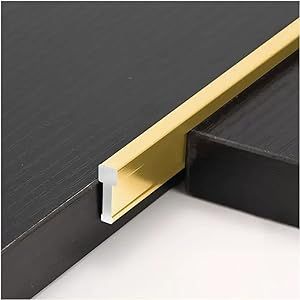 Aluminum Floor Threshold Transition Strips T Molding,Small Heavy Duty Flooring Seam Cover, Narrow Floor Reducer (Gold Length 110cm/43.3in) Gold Floor Transition Strip, T Molding Floor Transition, Threshold Transition, Floor Threshold, Tile To Wood Transition, Floor Transition Strip, Transition Strips, Vinyl Laminate Flooring, Flooring Design