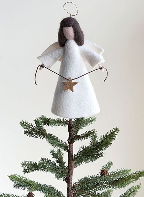 Diy Tree Topper, Neli Quilling, Diy Angels, Christmas Tree Angel, Felt Angel, Toppers Diy, Angel Christmas Tree Topper, Diy Christmas Tree Topper, Felt Tree