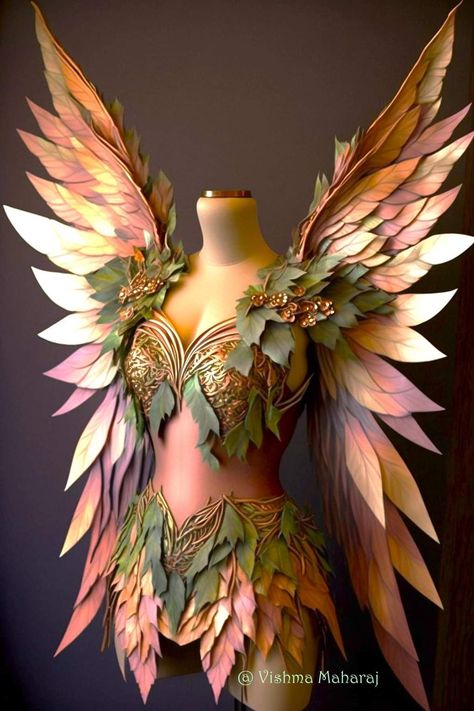 Pretty Fairy Wings, Costume Design Ideas, Fairy Warrior, Fantasy Costume Design, Fairy Costume Women, Creative Costuming Designs, Magical Dress, Recycled Dress, Fairytale Fashion