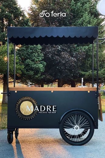 We produce the most innovative, technologically advanced, and sustainable commercial bikes and carts in the world. Food Carts Design, Bike Food Cart Design, Small Food Cart Design, Coffee On Wheels, Cute Food Cart, Portable Food Cart, Both Stand Food, Food Carts Ideas, Vendor Cart Design