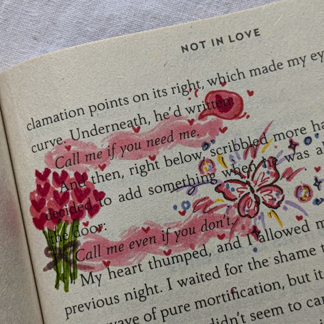 not in love by @alihazelwood annotations🌷💖💞🌸🦄🦩🍧 💬What has been your favorite romance read of the year so far? . . . . . . . . . . . pink annotations, annotated books, quotes, aesthetic, romance, pinterest, bookish, cute, pinterest, girl, coquette , love, romance books, this summer will be different, love quotes, love quotes, cute, romantic #quotesdaily #quotesaboutlove #doodles #bookannotations #bibliophile #funnystory #bookstagram #alihazelwood #annotating #notinlove #booknerd #readersofi... Book Anottations Ideas, Cute Annotations, Book Quotes Romance, Book Annotation Aesthetic, Books Quotes Aesthetic, Romance Books Aesthetic, Romance Book Aesthetic, Romantic Books To Read, Annotated Book