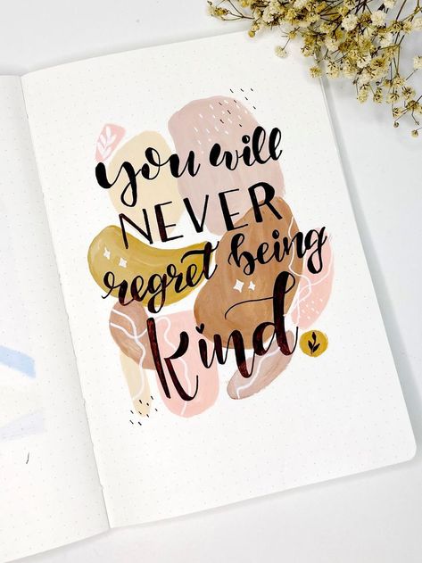 Calligraphy Quotes Doodles, Brush Lettering Quotes, Brush Pen Lettering, Doodle Quotes, Journal Inspiration Writing, Bullet Journal Quotes, Birthday Card Drawing, Calligraphy For Beginners, Bookmark Craft