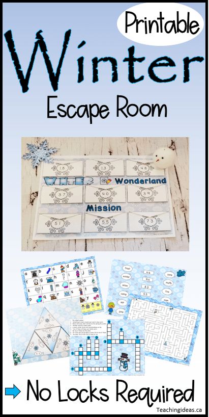 40 DIY Escape Room Ideas at Home - Hands-On Teaching Ideas - Winter Escape Room, Diy Escape Room Ideas, Escape Room Ideas, Escape Room Diy, Diy Escape Room, Escape Room Challenge, Escape Room For Kids, Escape Room Puzzles, Escape Room Game