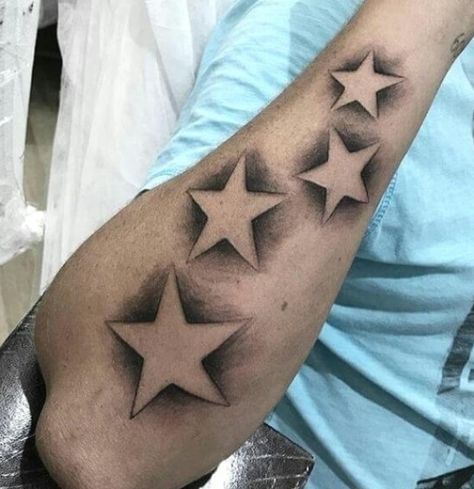 Best Star Tattoos, Star Sleeve Tattoo, Star Tattoos For Men, Shen Long Tattoo, Hand Tattoo Images, Shooting Star Tattoo, Tattoos With Deep Meaning, Tattoo Ideas Males, Red Tattoo Ideas