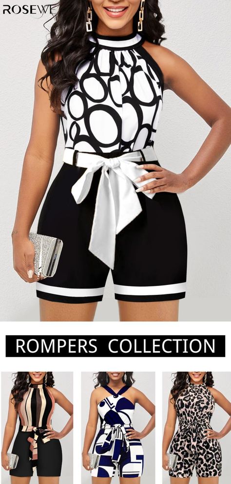 Shop for trendy fashion style jumpsuitsfor women online at ROSEWE. Find the newest casual and cute swimsuit with affordable prices. Rompers For Women, Bodycon Dress Online, Stylish Work Attire, Jumpsuits And Rompers, Classy Dress Outfits, Classy Casual Outfits, 2022 Fashion, Dope Fashion, Classy Casual