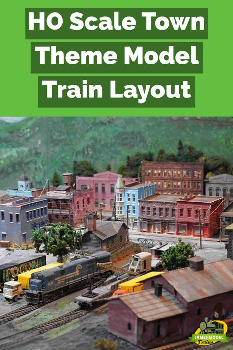 This HO scale model train layout of a regular home town. The initial views of the layout start off with a tunnel and a nice house building right before the entrance. Model Train Buildings, 4x8 Ho Train Layout Ideas, Town Layout, Model Trains Ho Scale, Ho Train Layouts, Ho Scale Buildings, Ho Scale Train Layout, Ho Model Trains, Rail Train