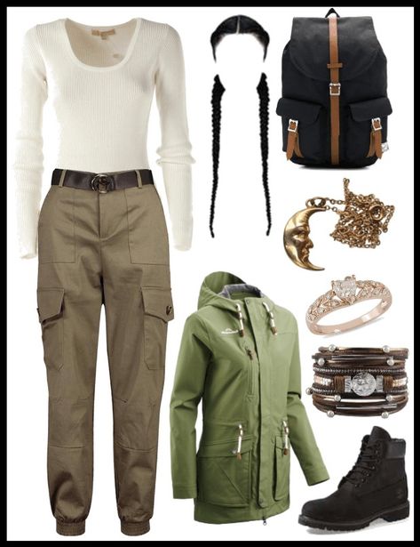 Archeology Aesthetic Outfit, Jungle Inspired Outfit, Explorer Outfit Adventure, Jumanji Aesthetic, Archeologist Outfit, Explorer Aesthetic Outfit, Geologist Aesthetic, Adventurous Outfits, Dystopian Aesthetic Clothes