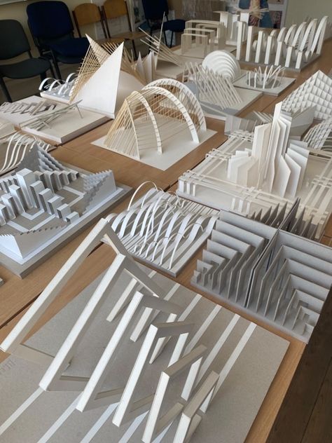 Paper Architectural Model, Architecture Models Conceptual, Paper Concept Model, Architecture Projects Student, Paper Model Architecture Abstract, Overhead Plane In Architecture, Layering Architecture Concept Model, Architecture Models Cardboard, Spatial Model Architecture