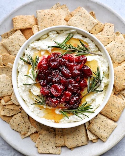 Whipped Feta Thanksgiving, Cranberry Whipped Feta Dip Delish, Whipped Feta Dip Christmas, Whipped Feta With Cranberries, Cranberry Whipped Feta Dip, Feta Whipped, Cranberry Whipped Feta, Cottage Recipes, Winter Appetizers