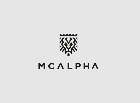 Mcalpha — Visual Identity by Zaki Mohammed Masculine Font, Viking Logo, Lion Illustration, Life Logo, Fashion Logo Branding, Fitness Logo, Visual Identity Design, Bold Typography, Branding Mood Board