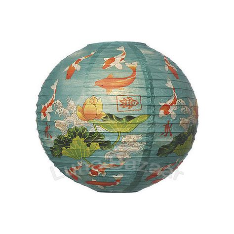 Fish Bowl Print 14 Inch Chinese Lantern ❤ liked on Polyvore featuring home, home decor, fillers, decor, furniture, accessories, fish home decor and fish bowl Sticker Furniture, Chinese Icon, Fish Lamp, Fish Icon, Fish Home, Chinese Aesthetic, Chinese Lantern, Fish Drawings, Chinese Lanterns