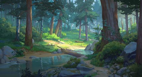 동화 삽화, Fantasy Background, Forest Background, Scenery Background, Landscape Concept, 다크 판타지, Forest Art, Fantasy Art Landscapes, Fantasy Concept Art