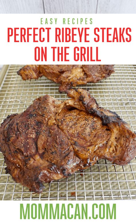 Learn how to cook grilled ribeye steaks on a gas grill with simple steps. #ribeye #gasgrill #steak Grill Ribeye Steak, How To Cook Ribeye, Boneless Ribeye Steak, Bacon Bbq Sauce, Cooking Ribeye Steak, Grilled Ribeye Steak, Grilled Fish Recipes, Grilled Ribeye, Steak Rubs