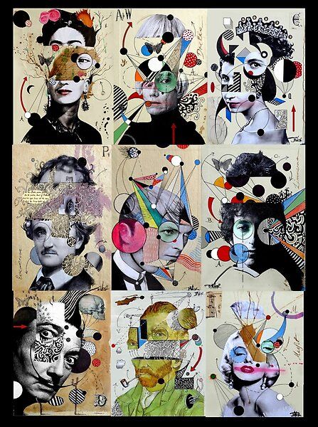 9 deconstructions by Loui  Jover | Redbubble Kollage Konst, Loui Jover Art, Classe D'art, High School Art Projects, L'art Du Portrait, 8th Grade Art, Art Du Collage, Loui Jover, Collage Kunst