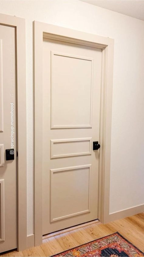 How to Update Old Flat Panel Doors! - Sprucing Up Mamahood in 2022 | Home remodeling diy, Diy interior doors, Home repairs Kaufmann House, Diy Interior Doors, Flat Panel Doors, Door Makeover Diy, Bed In Closet Ideas, Diy House Renovations, Home Remodeling Diy, Diy Furniture Renovation, Front Porch Ideas