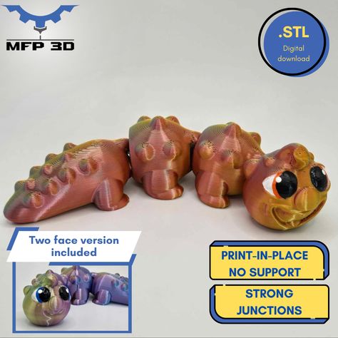 ARTICULATED CATERPILLAR MFP3D -NO SUPPORT - PRINT IN PLACE - SENSORY TOY-FIDGET Caterpillar Toys, Beer Top, Trophies And Medals, Miniature World, Toy Boat, Toy 2, Construction Toys, 3d Laser, 3d Printers