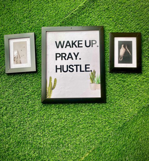 Wake up, Pray & hustle #frames #interior #wallart #hotelart #office Wake Up Pray Hustle, Hotel Art, Wake Up, Wall Art, Quick Saves