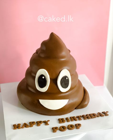 Follow us on instagram @caked.lk for more beautiful cakes! #cakesofinstagram #poopemoji #poopemojicake #poop #fondantcake #wiltoncakes #feedfeed #coffeelover #coffeecake #emojicake Potty Cake, Poop Emoji Cake, Poo Cake, Poop Cake, Poop Party, Cake Meme, Emoji Cake, Poop Emoji, Wilton Cakes