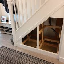 Couple quoted £1000 for under stair storage build their own for just £175 Understair Storage, Under Stairs Storage Solutions, Under Stair, Stairs Renovation, Stairs Storage, Stairs Makeover, Stairs Ideas, Staircase Storage, Under Stairs Cupboard