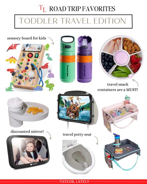 Toddler Road Trip Essentials!! Toddler Road Trip | Travel Favs | Toddler Carry On | Toddler-Road Trip | Toddler Toys | Traveling with Toddlers | Traveling with Kids | Road Trip Essentials | Road Trip | Baby Road Trip | Vacation Toddler Must Haves | Toddler Road Trip Must Haves | Toddler Car Activities Car Essentials For Kids, Road Trip With Toddler Hacks, Car Travel With Kids, Baby Car Essentials, Roadtrip Essentials For Kids, Road Trip Must Haves, Toddler Car Activities, Toddler Must Haves, Baby Road Trip