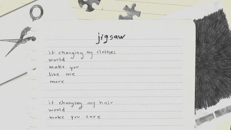 Jigsaw lyric video out now Jigsaw Conan Gray, Lyric Video, Conan Gray, Cards Against Humanity, Collage, Grey, Pins