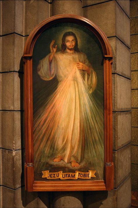 The Image of The Divine Mercy (Monaco-Ville, Monaco); photographed by Stephen J. Danko on 03 August 2011. Jesus Mercy, Divine Mercy Jesus, Divine Mercy Image, Divine Mercy Sunday, The Divine Mercy, Faustina Kowalska, Divine Mercy Chaplet, St Faustina, Jesus Drawings