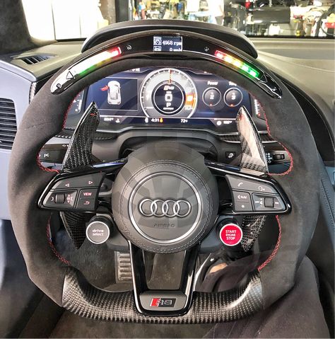 Custom Steering Wheel, Audi Accessories, Rs6 Audi, Audi A5 Coupe, Luxury Cars Audi, Audi Tt Rs, Black Audi, Audi Car, Aston Martin Vanquish