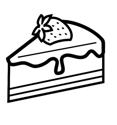 Strawberry Cake Slice, Cake Coloring Pages, Cake Coloring, Shopkins Colouring Pages, Cupcake Coloring Pages, Cake Clipart, Cake Vector, Cake Drawing, Pages To Color