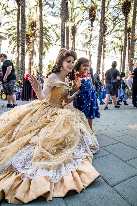 Belle beauty and the beast cosplay, party princess, princess performer Belle Dress Beauty And The Beast, Belles Dress Beauty And The Beast, Belle Beauty And The Beast Dress, Belle Ballgown, Belle's Dress, Gold Princess Dress, Yellow Ballgown, Dress For Adults, Belles Dress