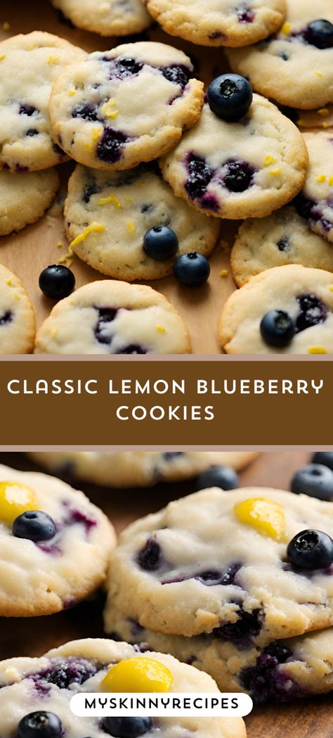 Indulge in the taste of summer with Classic Lemon Blueberry Cookies! 🍋💙 Soft and zesty, these cookies are bursting with juicy blueberries and refreshing lemon flavor. A perfect treat for any sunny day or special occasion! #lemonblueberrycookies #summerbaking #cookiecravings #myskinnyrecipes Best Ever Blueberry Cookies, Blueberry Lemon Sugar Cookies, Blueberry Sugar Cookies, Blueberry Lemon Cookies, Delicious Discoveries, Lemon Blueberry Cookies, Cinnamon Swirl Banana Bread, Peanut Butter Blossom Cookies, Lemon Cookies Recipes