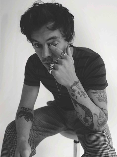 Harry Styles, A Man, Tattoos