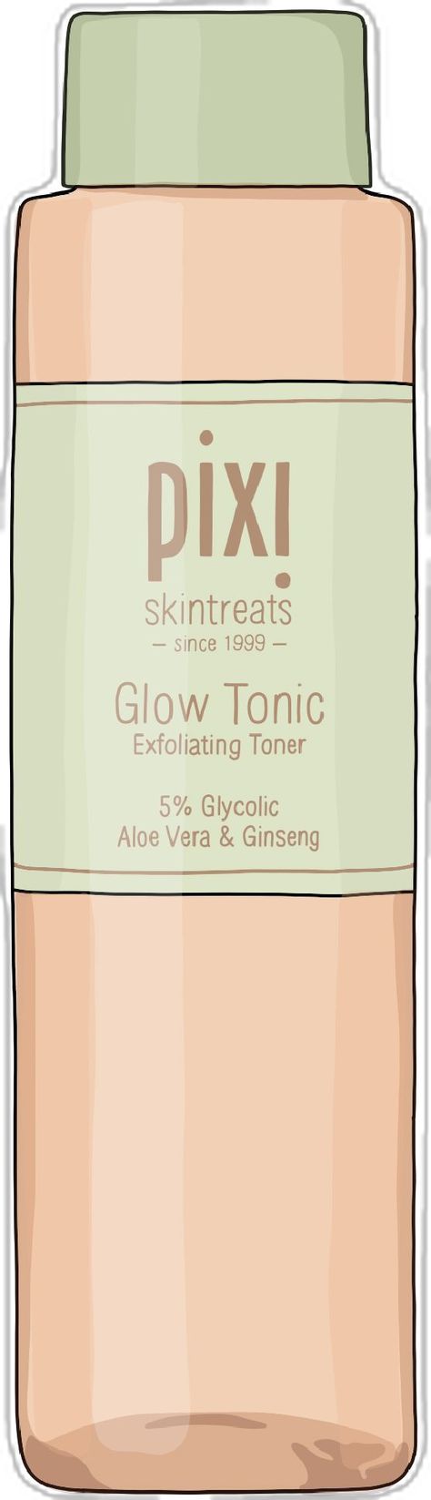 Pixi Glow Tonic, Glow Tonic, Exfoliating Toner, Aloe Vera, Toner, Hello Kitty, Kitty, Collage, Pins