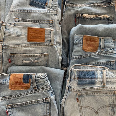 MY VINTAGE LEVI’S COLLECTION // Loved, worn, and used for so many denim developments over the years. It just keeps getting better over time. 💙 Getting Better, Vintage Levis, Get Well, Over The Years, Levi's, University, On Instagram, Quick Saves, Instagram