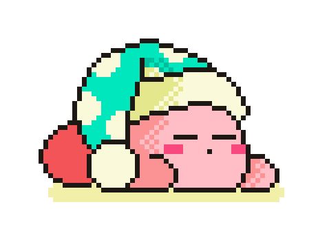 Kirby Gif, Sleepy Kirby, Kirby, Pixel Art, Gif, Art