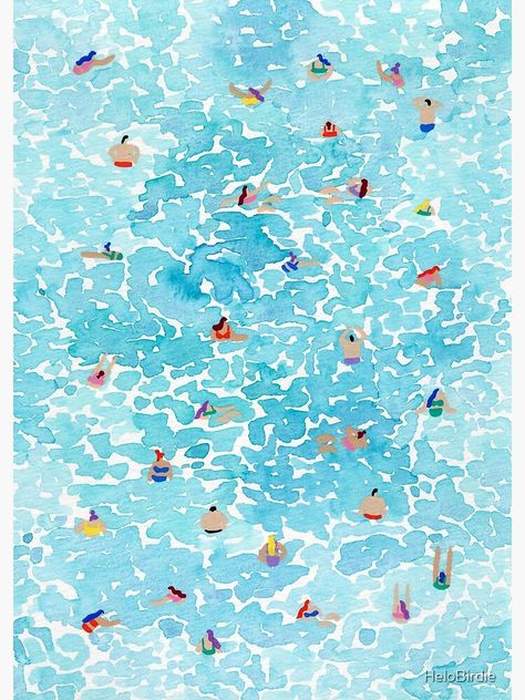 "Afloat" Poster for Sale by HeloBirdie | Redbubble Mini Watercolor, Whimsical Paintings, Commissioned Artwork, Watercolor Wallpaper, Night Art, Art Inspiration Painting, Please Follow Me, Mini Paintings, Gouache Painting