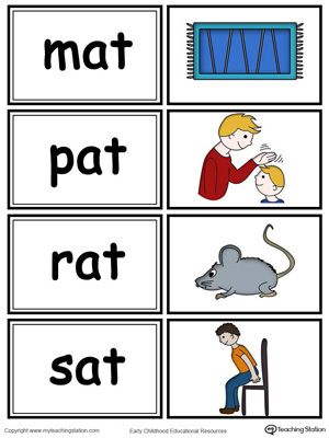 Word sorting and matching game with this AT Word Family printable worksheet in color. At Family Words Activities, At Family Words, Am Word Family, At Word Family, Word Families Printables, At Words, Color Worksheet, 3 Letter Words, Cvc Words Kindergarten