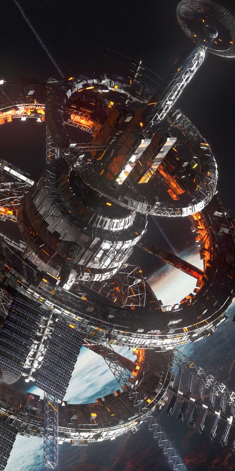 ArtStation - Sci Fi Space Station , Pamir Bal Sci Fi Space Station, Space Station 3d, Sci Fi Aesthetic, Sci Fi Building, Sci Fi Space, Sci Fi Models, 3d Software, Fantasy Aesthetic, Star Citizen