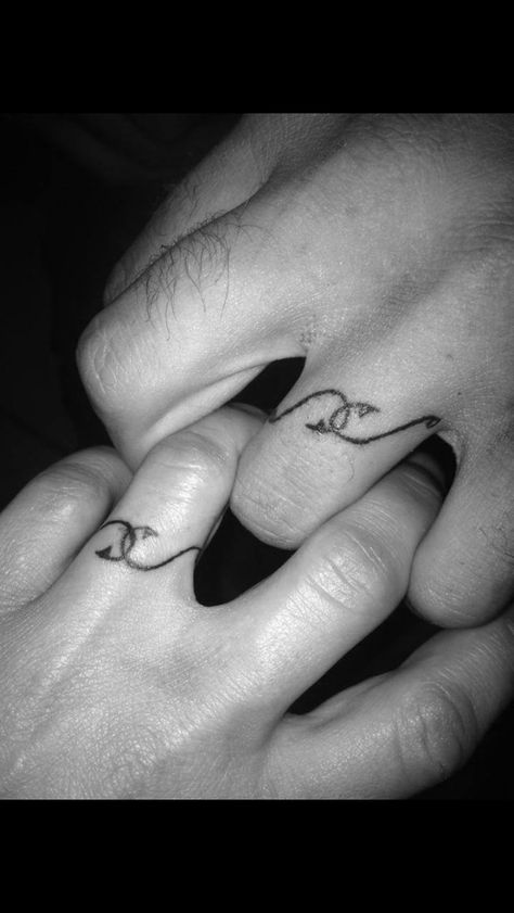 Country Couple Tattoos, Married Rings, Fishing Hook Tattoo, Classy Tattoos For Women, Hook Tattoos, Ring Tattoo Designs, Couple Tattoos Love, Wedding Band Tattoo, Ring Tattoo