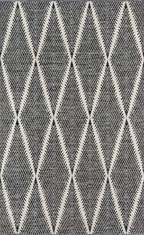 AmazonSmile: Erin Gates by Momeni River Beacon Black Hand Woven Indoor Outdoor Area Rug 5' X 7'6": Kitchen & Dining Diamond Trellis, Erin Gates, Diamond Rugs, Area Rug Decor, Trellis Pattern, Area Rug Collections, Black Area Rugs, Black Rug, Black Hand