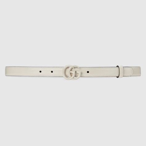 White Gucci Belt, Gucci Belt Sizes, Gucci Store, Gucci Gg Marmont, Belt Style, Gg Marmont, Genuine Leather Belt, Beauty Items, Gucci Belt