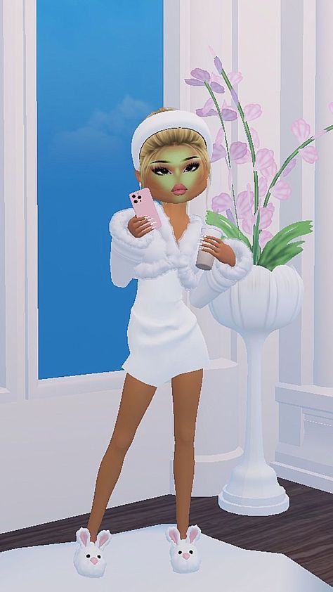 Self Care Day Dress To Impress, Dti Outfit Ideas Theme Self Care Sunday, Dti Outfit Idea Self Care Sunday, Self Care Outfit Dress To Impress, Dress To Impress Outfits Selfcare Sunday, Dti Theme Self Care Sunday, Dress To Impress Theme Selfcare Sunday, Self Care Sunday Dti Outfit, Spa Day Dti Fits