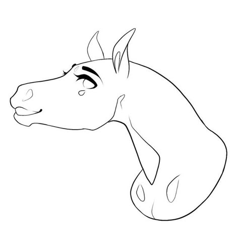 Horse Base F2u, Horse Base Drawing, Horse Base, Horse Outline, Goofy Face, Lion King Drawings, Animal Drawings Sketches, Horse Sketch, Hobby Horses