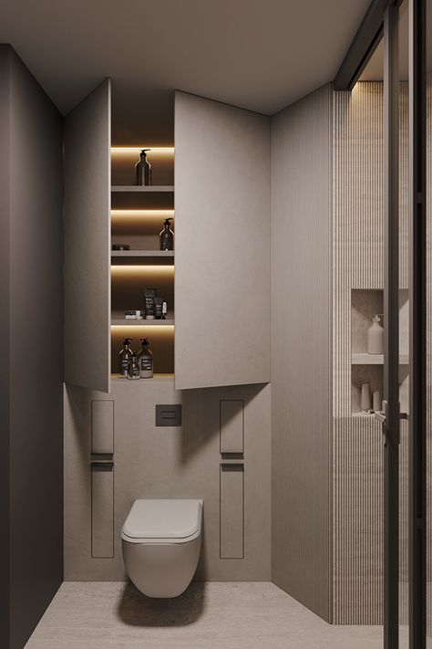 Toilet Design Modern, Guest Bathroom Design, Bathroom Design Styles, Small Toilet Room, Restroom Design, Deco Bathroom, Bathroom Design Inspiration, Hotel Interior Design, Weekly Newsletter