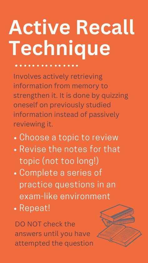 What Is Active Recall, Active Studying Techniques, How To Review For Exam, How To Retain Information Study, Active Recall Techniques, Active Recall Study Method, How To Retain Information, Memory Hacks, University Goals