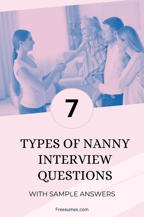 In this post, we break down how to prepare for a nanny interview and provide a set of typical nanny interview questions with sample answers. Nanny Interview Questions, Answer Interview Questions, Interviewing Tips, Nanny Ideas, Tough Interview Questions, Describe Your Personality, Interview Answers, Staffing Agency, Job Interview Questions