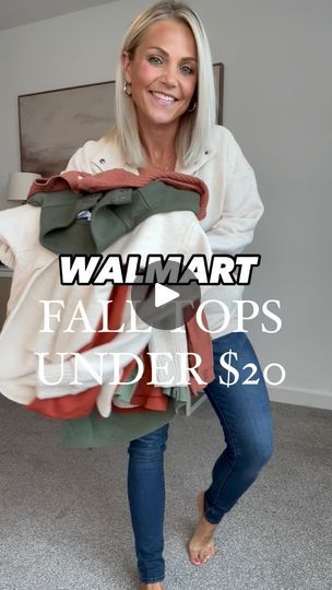 22K reactions · 551 shares | Comment LINK to get all the details sent directly to your DMs!🫶

Walmart Tops Under $20!🍁
I found the cutest fall tops from Walmart, they are all so comfortable, perfect with skinny jeans or leggings and come in several different pretty fall colors! The mixed material and raw seams on them totally remind me of free people! 

I’m 5ft, 115lbs and wearing a small in all of them! 

Make sure to follow me @alieberg on the @shop.ltk app to shop all of my looks and content I post!🫶

#fallfashion #falloutfits #walmartfinds #walmartfashion #affordablefashion #walmartstyle | Angie | Petite Fashion (5ft) | LÒNIS & Little League · Check This Out Walmart Winter Outfits, Walmart Outfit Ideas, Old Navy Fall 2024 Outfits, Time And True Outfits Walmart, Walmart Outfits Fall 2024, Fall Outdoor Outfits Women, Walmart Fall Outfits, Thanksgiving Outfits Women Casual, Womens Fall Outfits