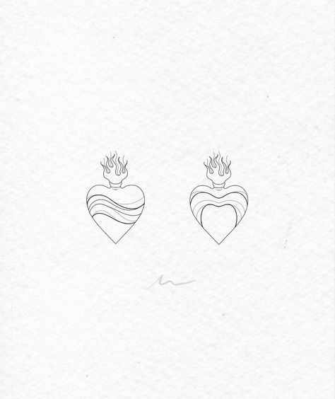 Tiny Sacred Heart Tattoo, Small Hip Tattoos Women, Lil Tattoos, Dreams Catcher, Sacred Heart Tattoos, Tattoos Inspiration, Hip Tattoos Women, Hip Tattoo, Minimalist Tattoo