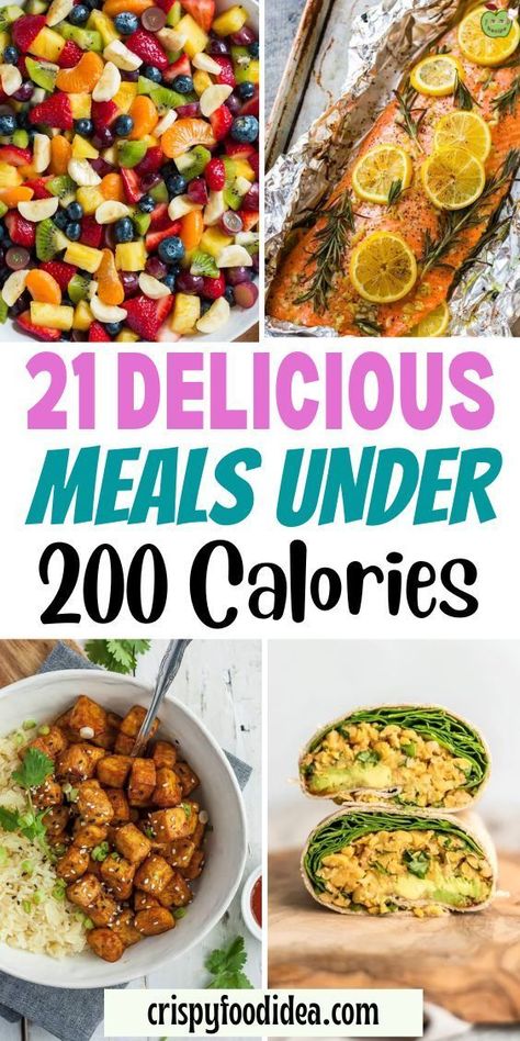 Looking for delicious and satisfying meals that won't break the calorie bank? Check out our collection of 21 Meals Under 200 Calories! From flavorful salads to hearty soups, these dishes are packed with nutrition and flavor without the extra calories. Whether you're looking to lose weight or simply maintain a healthy lifestyle, these recipes are the perfect addition to your meal plan. So why wait? Start cooking up these tasty weight loss meals today and enjoy a healthier, happier you! 250 Calorie Meals, 1000 Calorie Meal Plan, Meals Under 200 Calories, Flavorful Salads, 600 Calorie Meals, Meals Under 400 Calories, 300 Calorie Meals, 400 Calorie Meals, 500 Calorie Meals